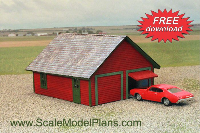 HO scale model structure free download
