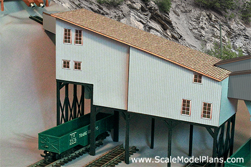 Scale model coal mine