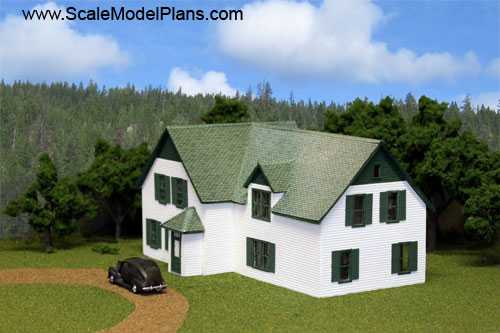 Green Gables cottage N scale model