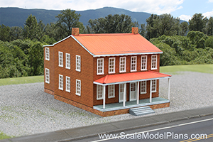N scale cardstock model