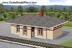 cardstock kit for OO scale model train layout