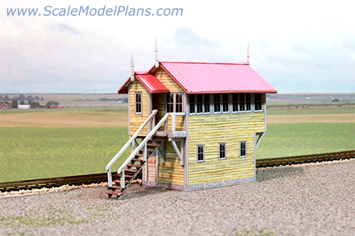 HO scale Model railroad signal box