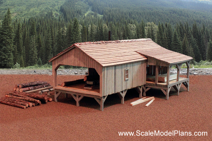 scale building model railroad sawmill plans