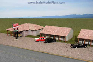 HO Scale Motel structure plans