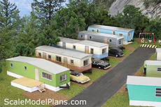 Scale model Trailer park model railway plans