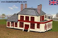 English Pub N Scale model building plans