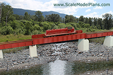 Model railroad bridge