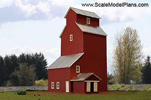 Grain elevator scale plans for model railroad