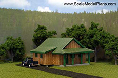 Plans for scratch building model railway structures