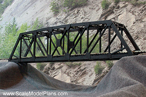 N Scale model railroad truss bridge plans