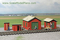 Trackside building model railroad plans