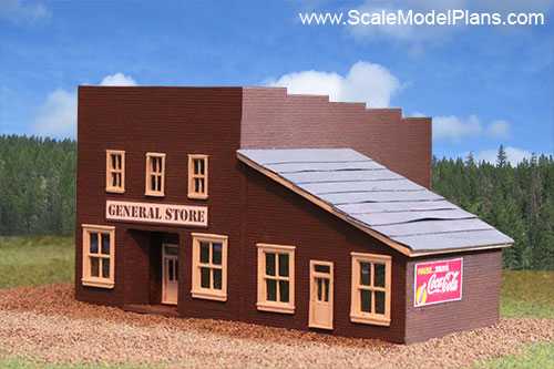 N scale model train building