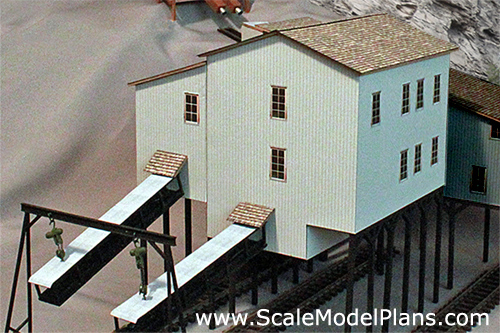 HO scale coal mine for model train