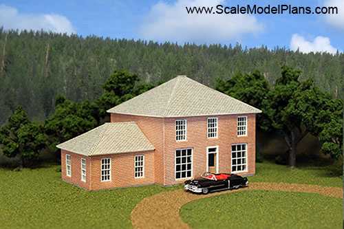 HO Scale Colonial style Model Railroad Building