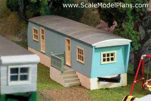 HO scale trailer home