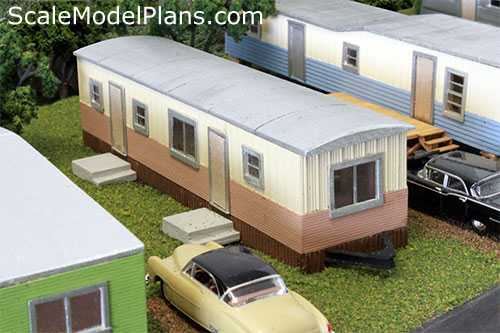 n scale trailer park scale model kit