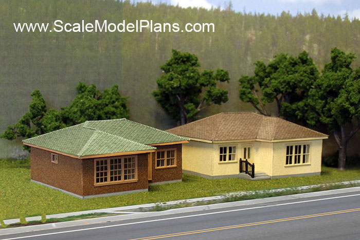 HO Scale Model Building: Cottage Plan 704