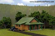 HO scale ranch house