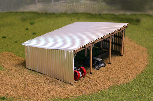 free download scale model scratch building metal shed